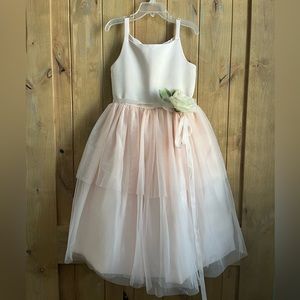 Us Angels tea length Ballerina Dress in light pink